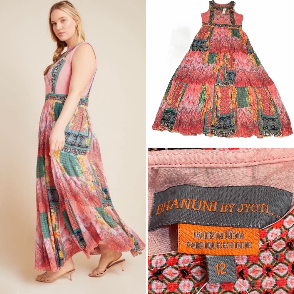 NWT Anthropologie Alessandra Maxi Dress, Sz: 12